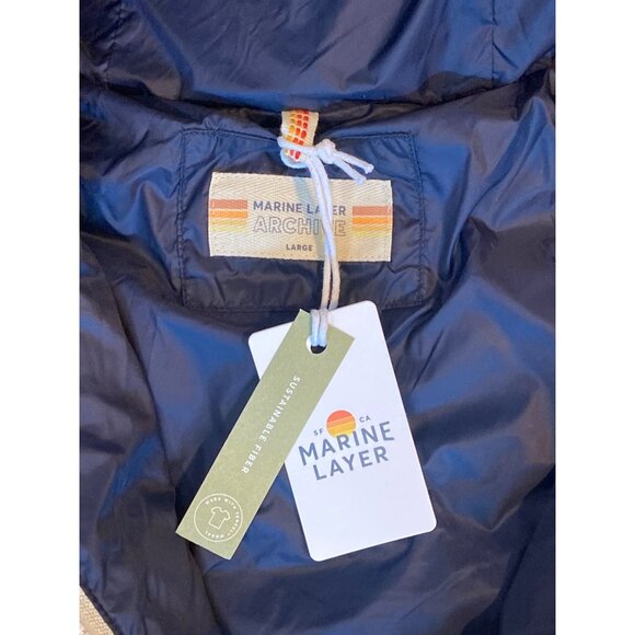 NWT Marine Layer Retro Portillo Down Puffer Jacket Men's Large MSRP$248 - Picture 6 of 16